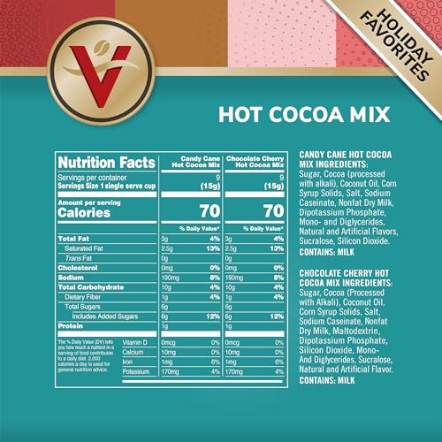 Victor Allen's Coffee Milk Chocolate Flavored Hot Cocoa Mix, 42 Count, Single Serve K-Cup Pods for Keurig K-Cup Brewers