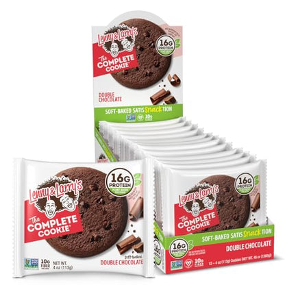 Lenny & Larry's The Complete Cookie, White Chocolate Flavored Macadamia, Soft Baked, 16g Plant Protein, Vegan, Non-GMO, 4 Ounce Cookie (Pack of 12)