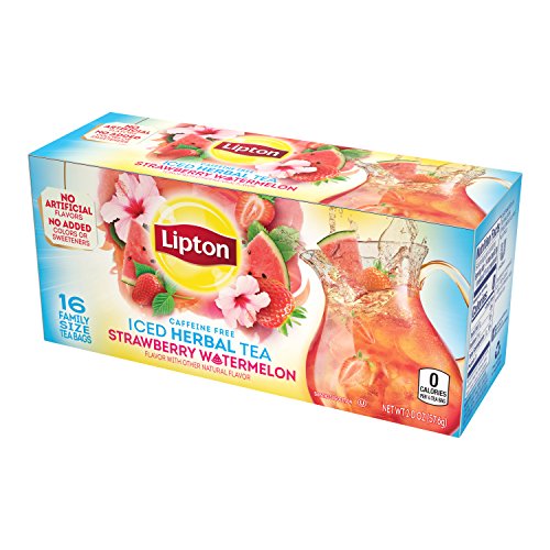 Lipton Unsweetened Iced Tea Bags, Family Size Tea Bags, 144 Total Tea Bags (24ct - Pack of 6)