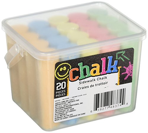 Chalk Sidewalk Chalk 20 Count- 5 colors