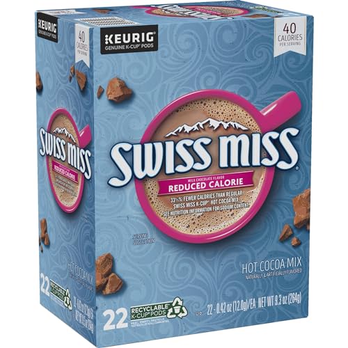 Swiss Miss Milk Chocolate Hot Cocoa, Keurig Single-Serve K-Cup Pods, 44 Count