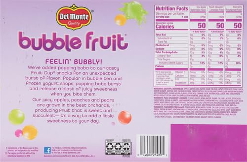 Del Monte Bubble Fruit Snacks, Variety Pack, 3.5 Oz