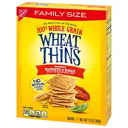 Wheat Thins Original Whole Grain Wheat Crackers, Party Size, 20 oz Box