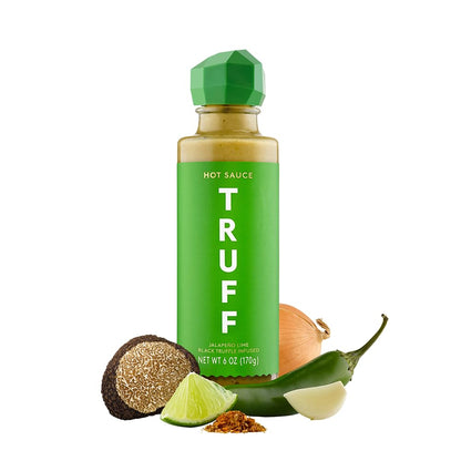 TRUFF Original Black Truffle Hot Sauce, Gourmet Hot Sauce with Ripe Chili Peppers, Black Truffle Oil, Agave Nectar, Unique Flavor Experience in a Bottle, 6 oz.