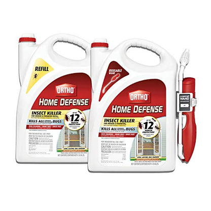 Ortho Home Defense Insect Killer for Indoor & Perimeter2 with Comfort Wand, Controls Ants, Roaches, and Spiders, 1.1 gal., 1 Pack