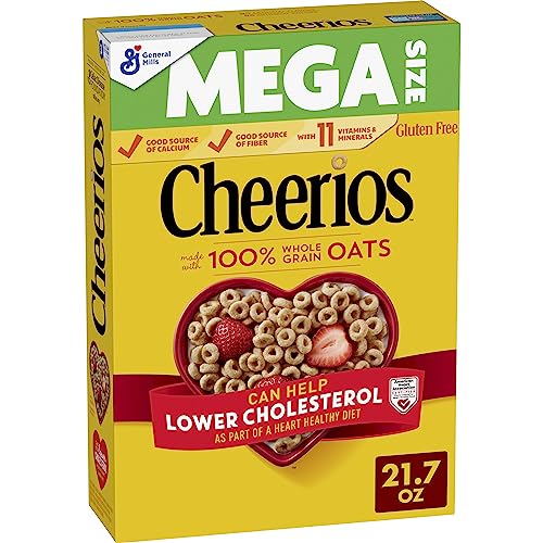 Cheerios Cereal, Limited Edition Happy Heart Shapes, Heart Healthy Cereal With Whole Grain Oats, Giant Size, 20 oz