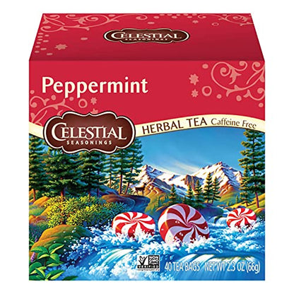 Celestial Seasonings Country Peach Passion Herbal Tea, Caffeine Free, 20 Tea Bags Box, (Pack of 6)