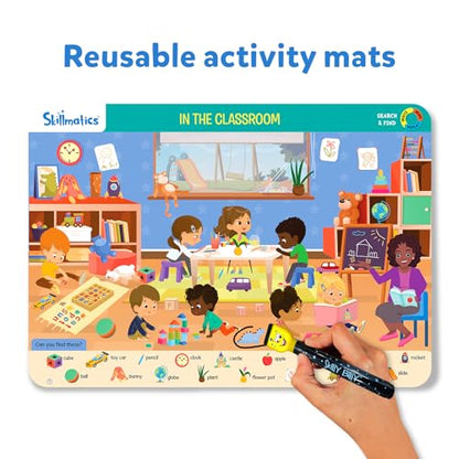 Skillmatics Preschool Learning Activity - Search and Find Educational Game, Perfect for Kids, Toddlers Who Love Toys, Art and Craft Activities, Gifts for Girls and Boys Ages 3, 4, 5, 6