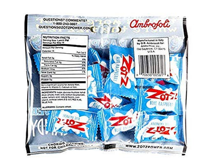 Zotz Fizzy Candy Bag, Assorted Flavors, 100 Count Bag