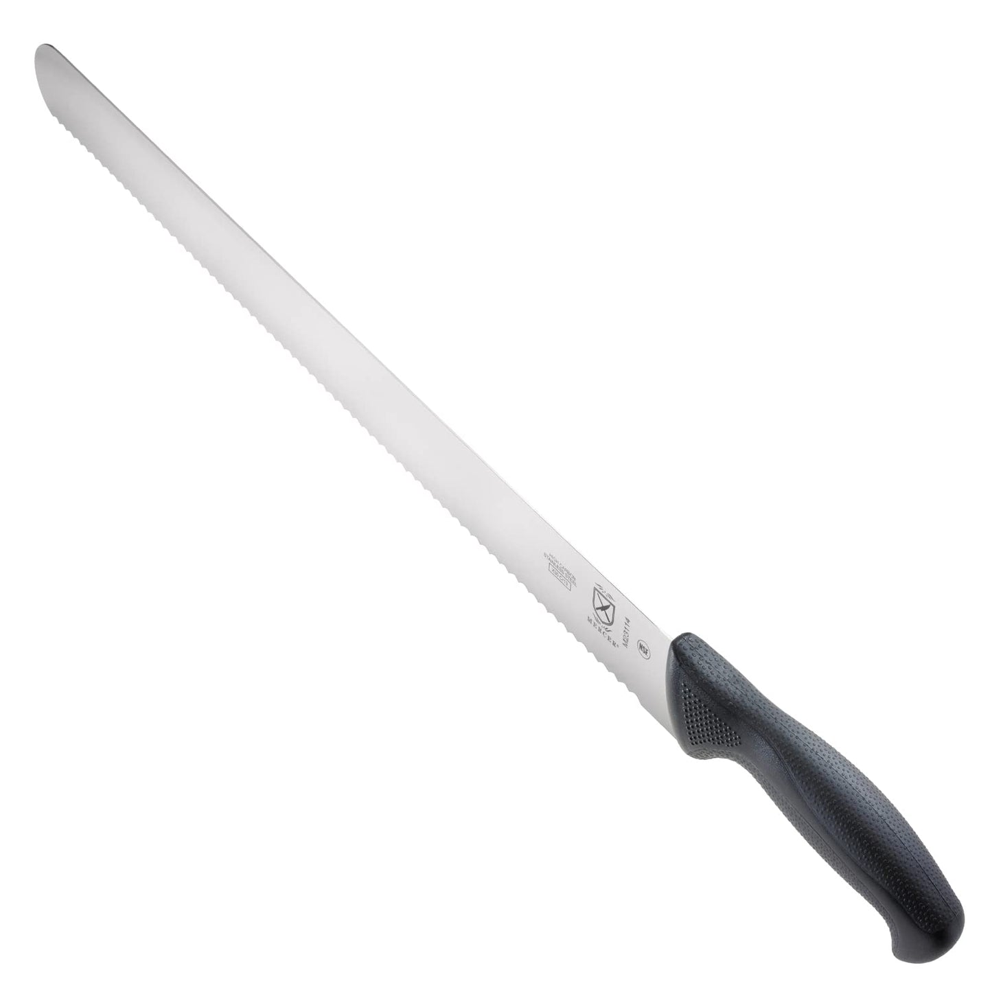 Mercer Culinary M23210 Millennia Black Handle, 10-Inch Wide Wavy Edge, Bread Knife