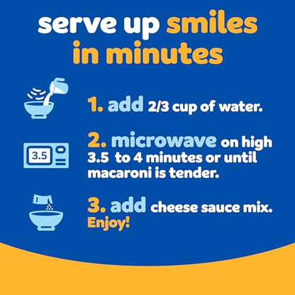 Kraft Easy Mac Original Macaroni & Cheese Microwavable Dinner (6 ct Packets)