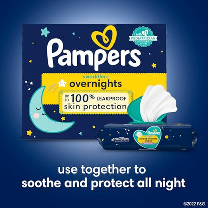 Pampers Swaddlers Overnights Diapers - Size 7, 36 Count, Disposable Baby Diapers, Night Time Skin Protection