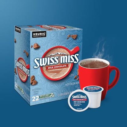 Swiss Miss Milk Chocolate Hot Cocoa, Keurig Single-Serve K-Cup Pods, 44 Count