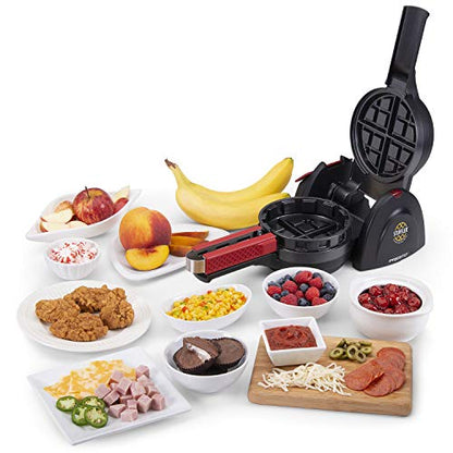 Presto 03512 Stuffler Stuffed Waffle Maker, Belgian, Large, Black