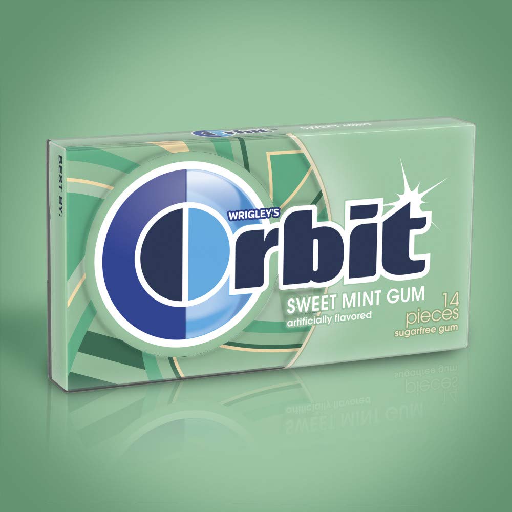 ORBIT Peppermint Sugarfree Chewing Gum Bulk, 20 Packs of 14-Pieces (280 Total Pieces)