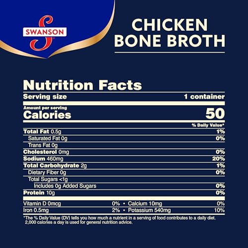 Swanson Sipping Bone Broth, Chicken Bone Broth with Ginger & Turmeric, 10.75 Ounce Sipping Cup (Pack of 8)