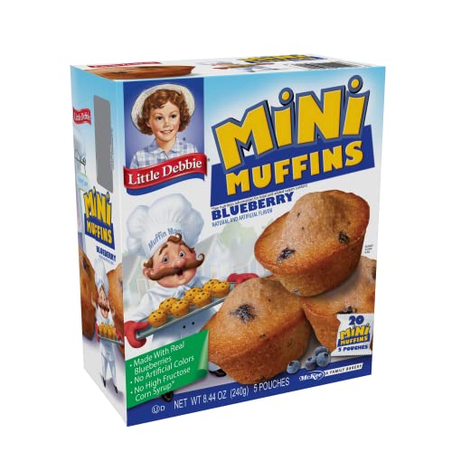 Little Debbie Chocolate Chip Mini Muffins, 5 Pouches, 8.44 OZ Box