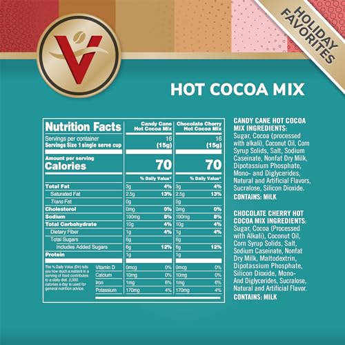 Victor Allen's Coffee Milk Chocolate Flavored Hot Cocoa Mix, 42 Count, Single Serve K-Cup Pods for Keurig K-Cup Brewers