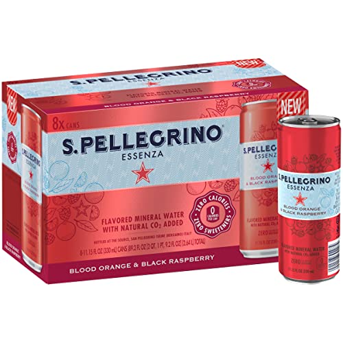 S.Pellegrino Essenza Variety pack - Blood Orange, Lemon, Dark Morello Cherry,11.15 Fl. Oz (Pack of 24)