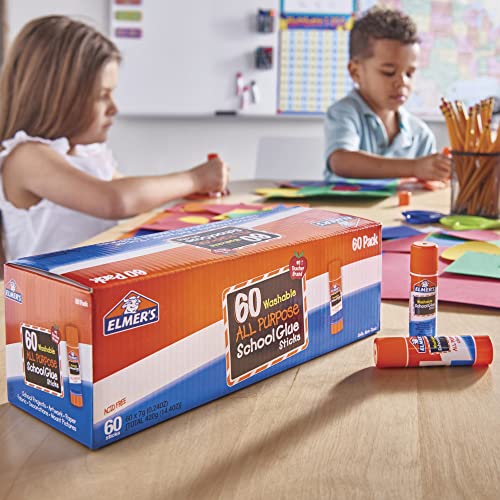 Elmer's All Purpose School Glue Sticks, Washable, 7 Grams, 30 Count