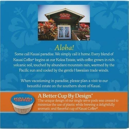 Kauai Coffee Na Pali Coast Dark Roast - Compatible with Keurig Pods K-Cup Brewers (1 Pack of 12 Single-Serve Cups)