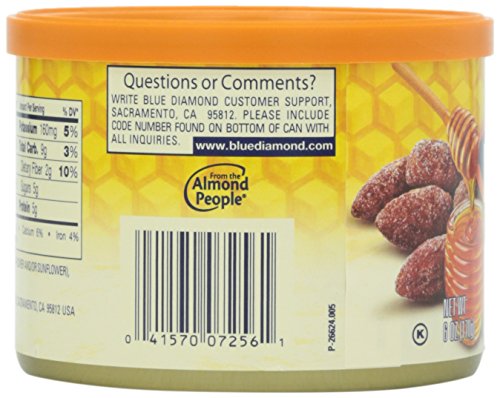 Blue Diamond Almonds Sriracha Flavored Snack Nuts, 6 Oz Resealable Can (Pack of 1)