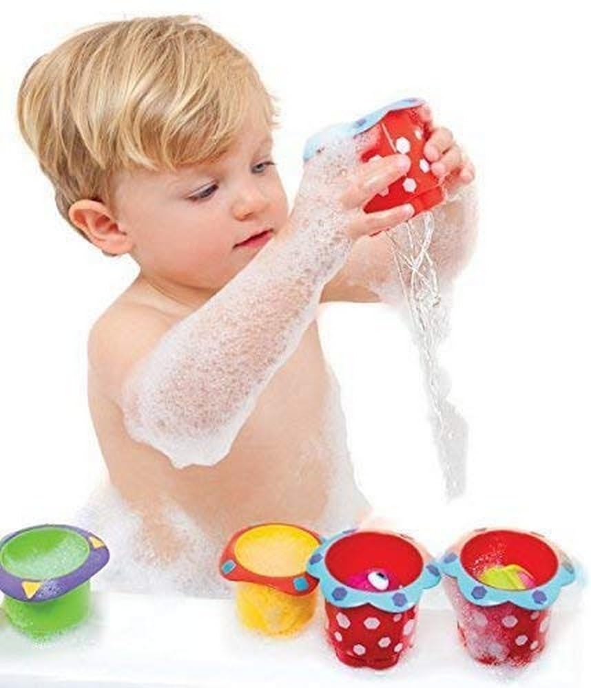 Nuby Wacky Waterworks Pipes Bath Toy with Interactive Features for Cognitive Development