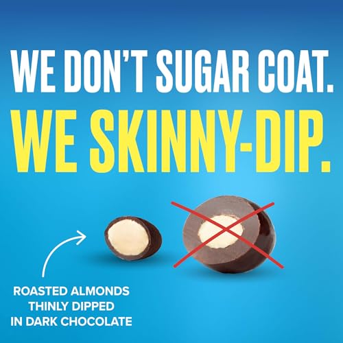 SkinnyDipped Snack Attack Minis Almond Variety Pack, Healthy Snack, Plant Protein, Gluten Free, 0.46 oz Mini Bags, Pack of 25