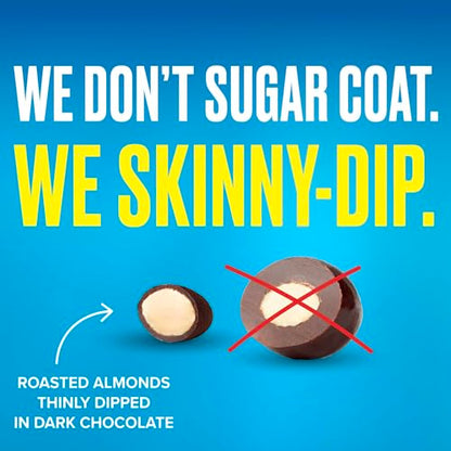 SkinnyDipped Snack Attack Minis Almond Variety Pack, Healthy Snack, Plant Protein, Gluten Free, 0.46 oz Mini Bags, Pack of 25