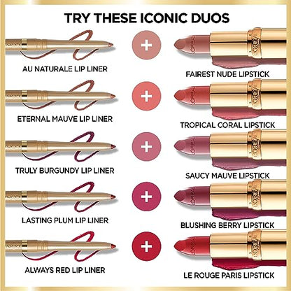 L’Oréal Paris Colour Riche Original Creamy, Hydrating Satin Lipstick with Argan Oil and Vitamin E, Maison Marais , 1 Count