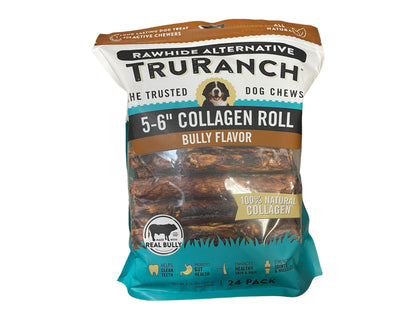 TruRanch Rawhide Alternative 5-6” Collagen Rolls, 24 Pack