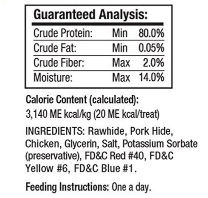 Good'n'Fun Triple Flavor Twists, Dog Chew Sticks, Premium Chicken and Beef Hide Treats for Dogs, 70 Count