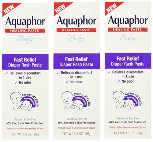 Aquaphor Baby Diaper Rash Paste - For Serious Diaper Rash and Flare-ups - 3.5 Oz. Tube