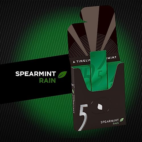 5 GUM Peppermint Cobalt Sugar Free Chewing Gum Bulk, 15 Sticks (Pack of 10)