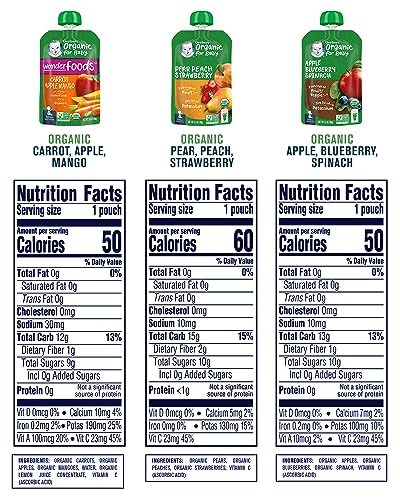 Gerber Organic Baby Food Pouches, 2nd Foods for Sitter, Fruit & Veggie Variety Pack, 3.5 Ounce (Set of 18)