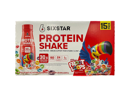 Six star Protein Shake, Fruit Loops (15 Pack)