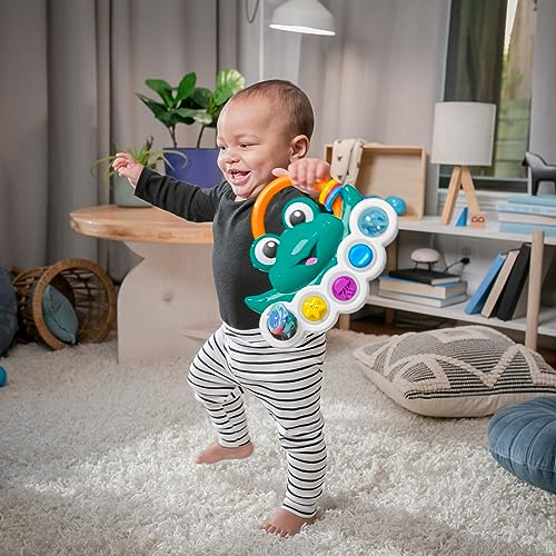 Baby Einstein Outstanding Opus The Octopus Sensory Rattle & Teether Multi-Use Toy, BPA Free & Chillable, 3 Months & up, Multicolored