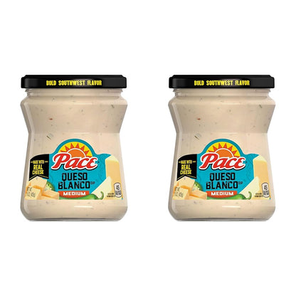 Pace Queso, Queso Blanco Cheese Dip, Great for Nachos, 15 oz Jar