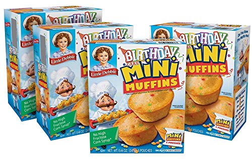 Little Debbie Chocolate Chip Mini Muffins, 5 Pouches, 8.44 OZ Box