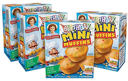 Little Debbie Chocolate Chip Mini Muffins, 5 Pouches, 8.44 OZ Box