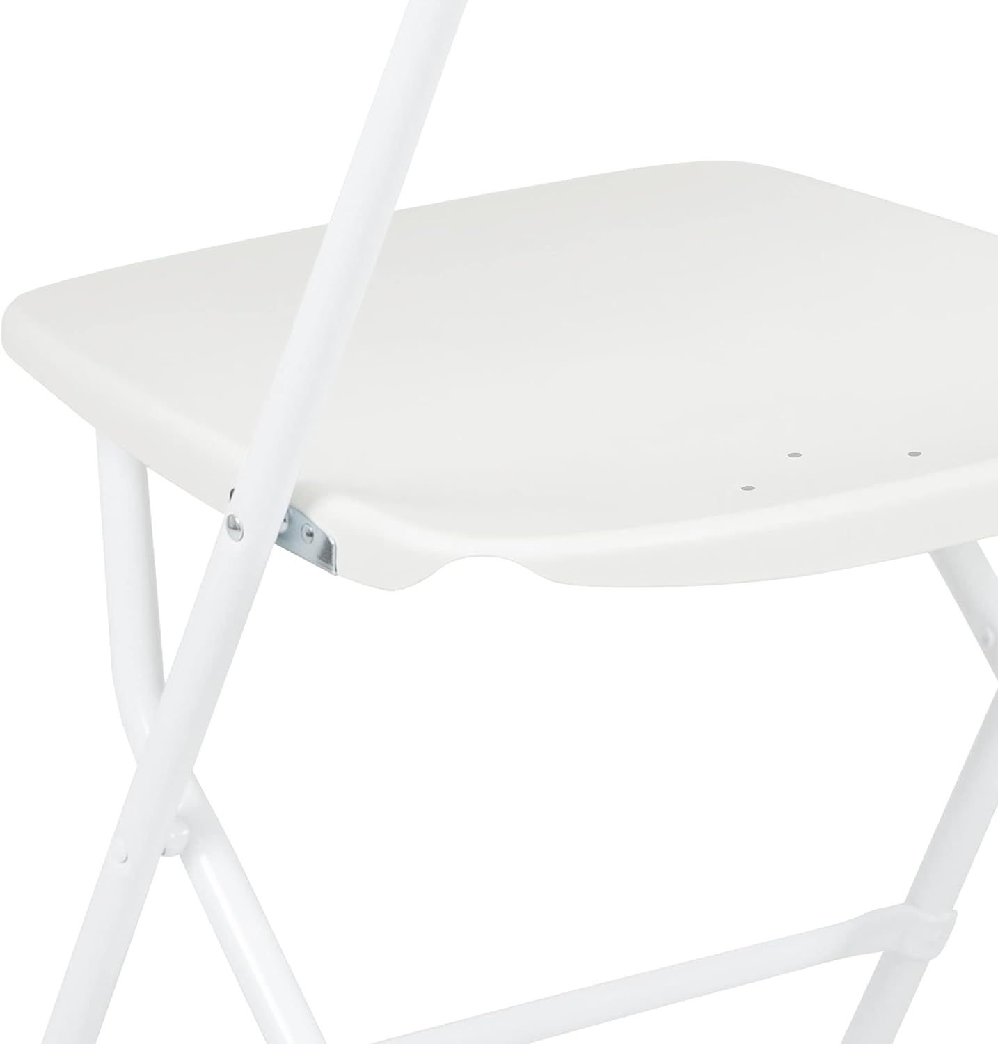 Flash Furniture Hercules Series Plastic Folding Chair - White - 4 Pack 650LB Weight Capacity Comfortable Event Chair-Lightweight Folding Chair