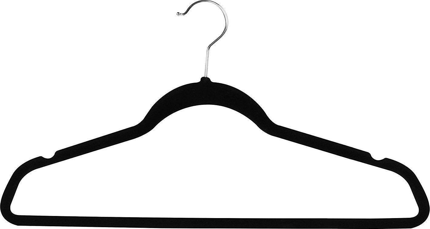 Utopia Home Velvet Hangers 50 Pack - Non-Slip Clothes Hangers - Black Hangers - Suit Hangers with 360 Degree Rotatable Hook - Heavy Duty Coat Hangers - Pants Hangers