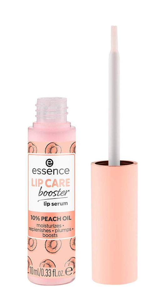 essence | Lip Care Booster Lip Serum | Moisturizing, Transparent Lip Balm with Peach Oil | Vegan & Cruelty Free