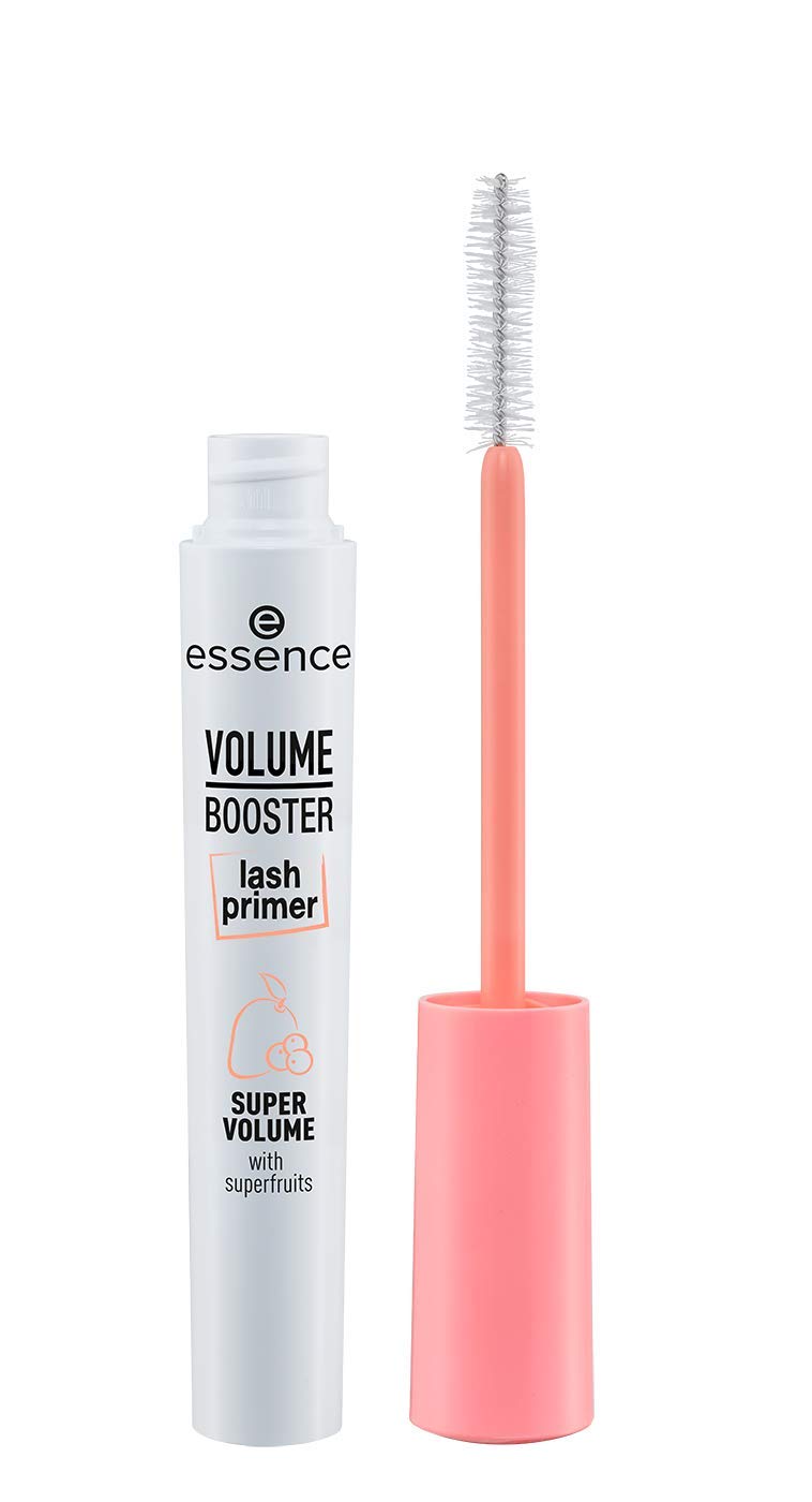 essence | Volume Booster Lash Primer Mascara | Infused with Mango Butter and Acai Oil for Nurtured Lashes | Conditioning Mascara Primer | White | Vegan | Paraben & Cruelty Free (Pack of 1)