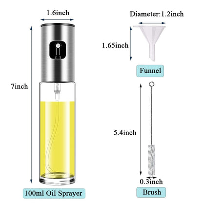 Oil Sprayer for Cooking Olive Oil Sprayer Mister for Air Fryer Vegetable Vinegar Oil Portable Mini Kitchen Gadgets for Baking,Salad,Grilling,BBQ,Roasting (1)