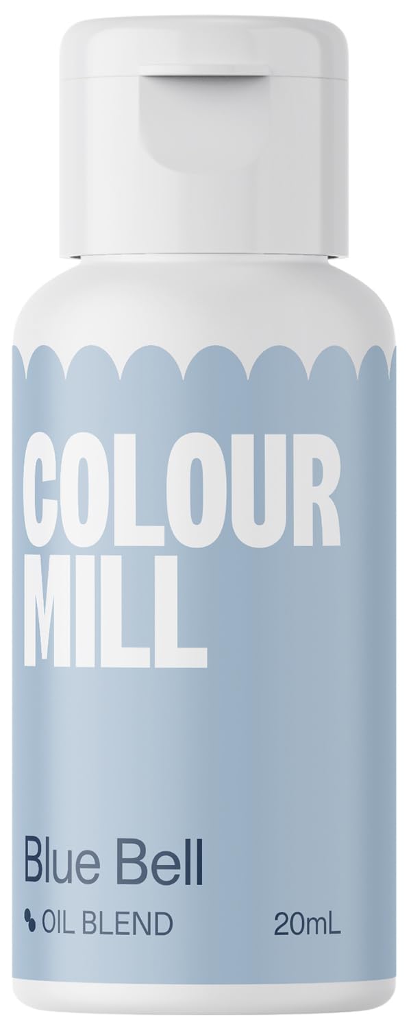 Colour Mill Oil-Based Food Coloring, 20 Milliliters Each of 6 Colors: Baby Blue, Navy, Royal, Sky Blue, Teal and Tiffany