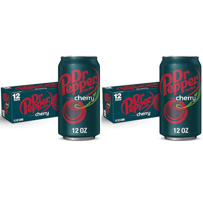 Dr Pepper Zero Strawberries and Cream Soda, 12 fl oz cans, 12 Pack