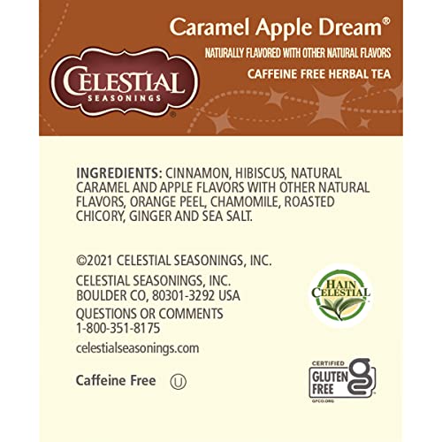 Celestial Seasonings Country Peach Passion Herbal Tea, Caffeine Free, 20 Tea Bags Box, (Pack of 6)