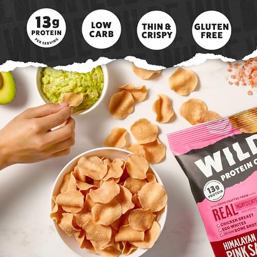 WILDE Protein Chips Variety Pack, Protein Snacks, Keto chips, Made with Real Ingredients, 1.34oz Bags (Pack of 12) - (Flavor Combination May Vary)