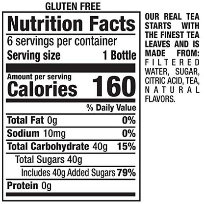 Snapple Zero Sugar Peach Tea, 16 fl oz recycled plastic bottle (Pack of 12)